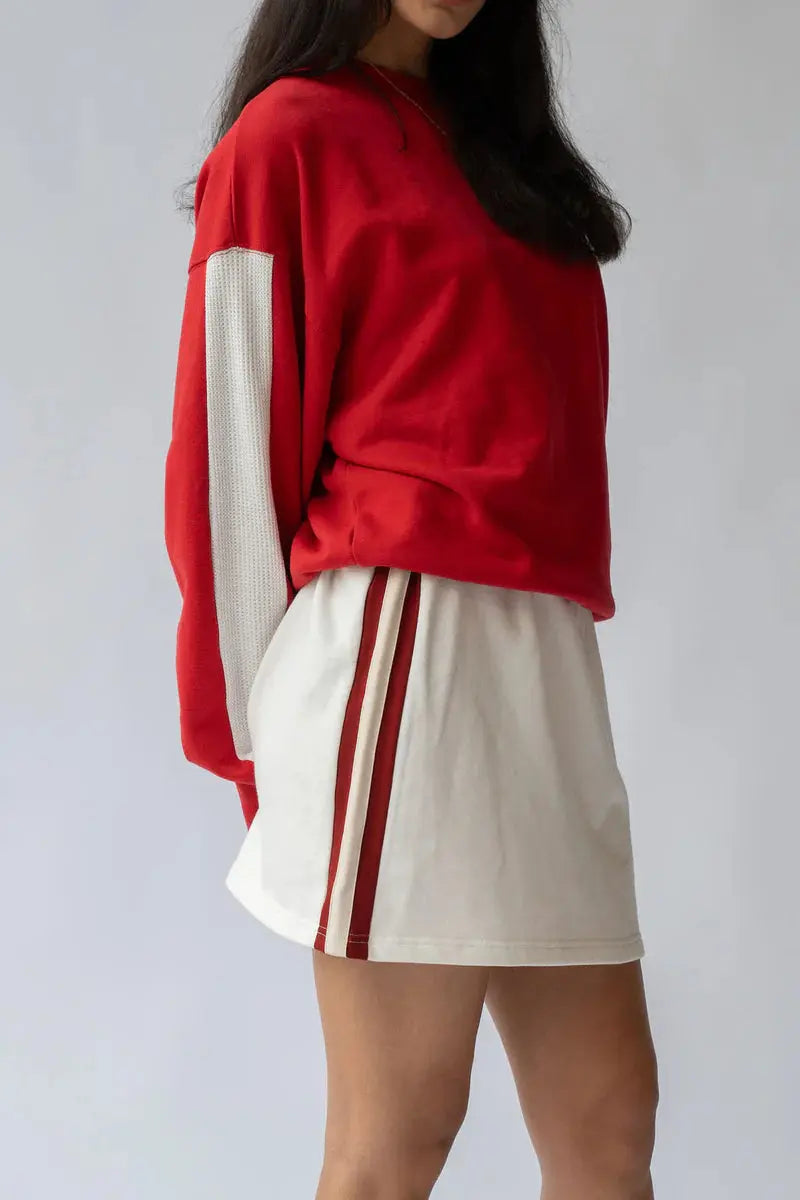 Close Up Ciao Bonjour Sweatshirt - Cherry Araminta James