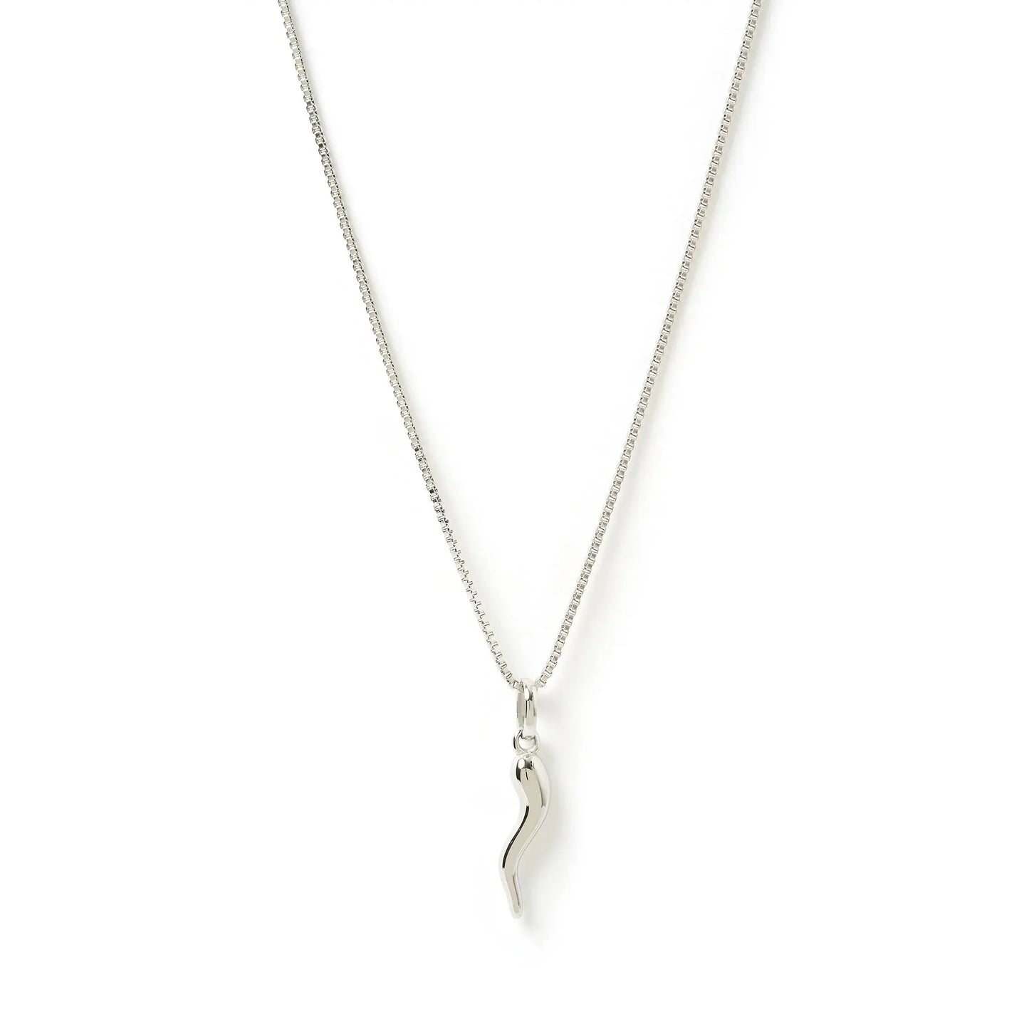 Cornicello Silver Charm Necklace Arms of Eve