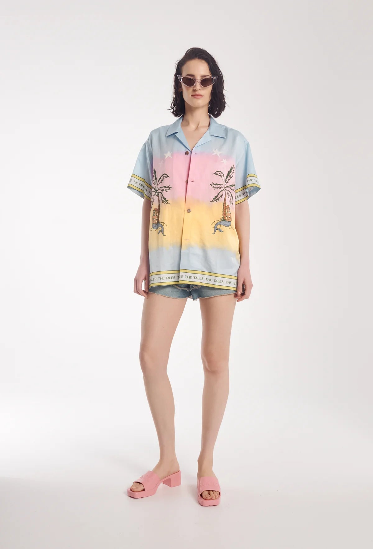 Cowboy Mermaid Hand Dyed Camp Shirt The Tales