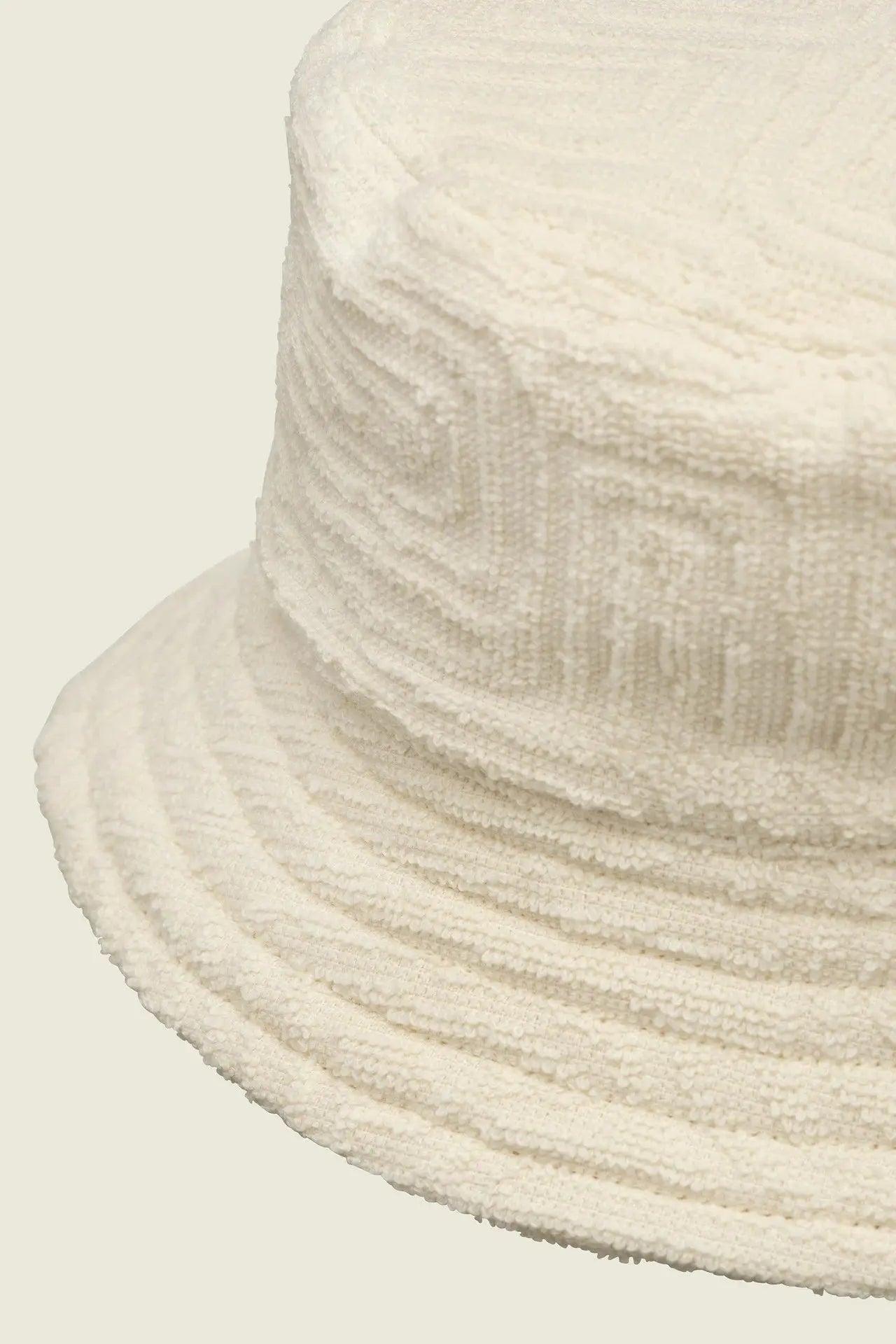 Cream Golconda Bucket Hat OAS