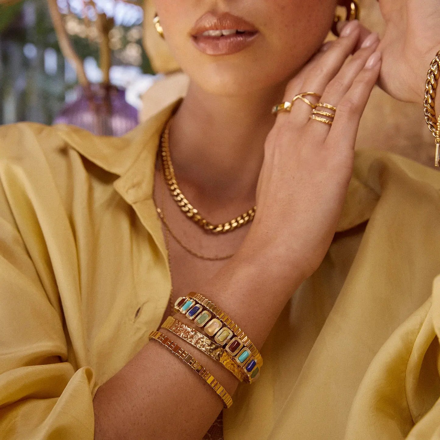 Elkie Gold Bracelet Arms of Eve