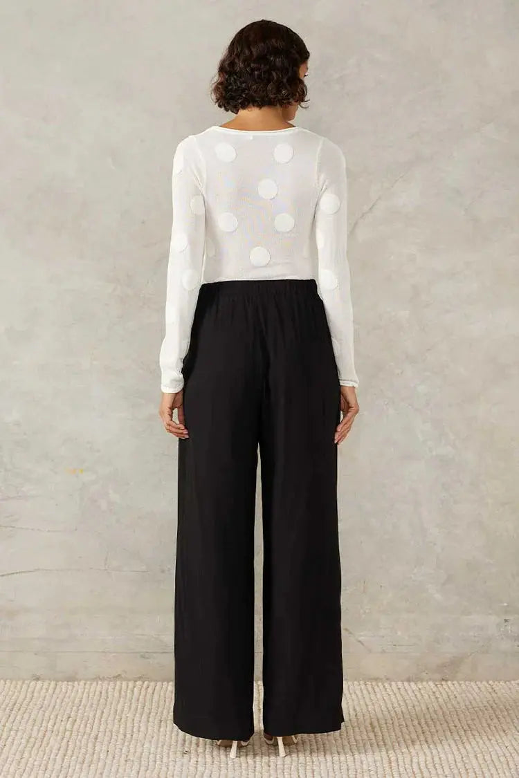 Ellipsis Knit Top Vanilla Mon Renn