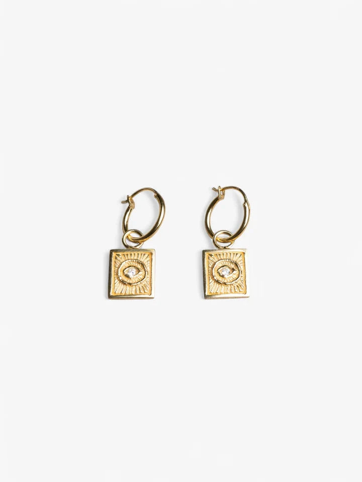 Evil Eye Earrings - 18K Gold Vermeil Nusands