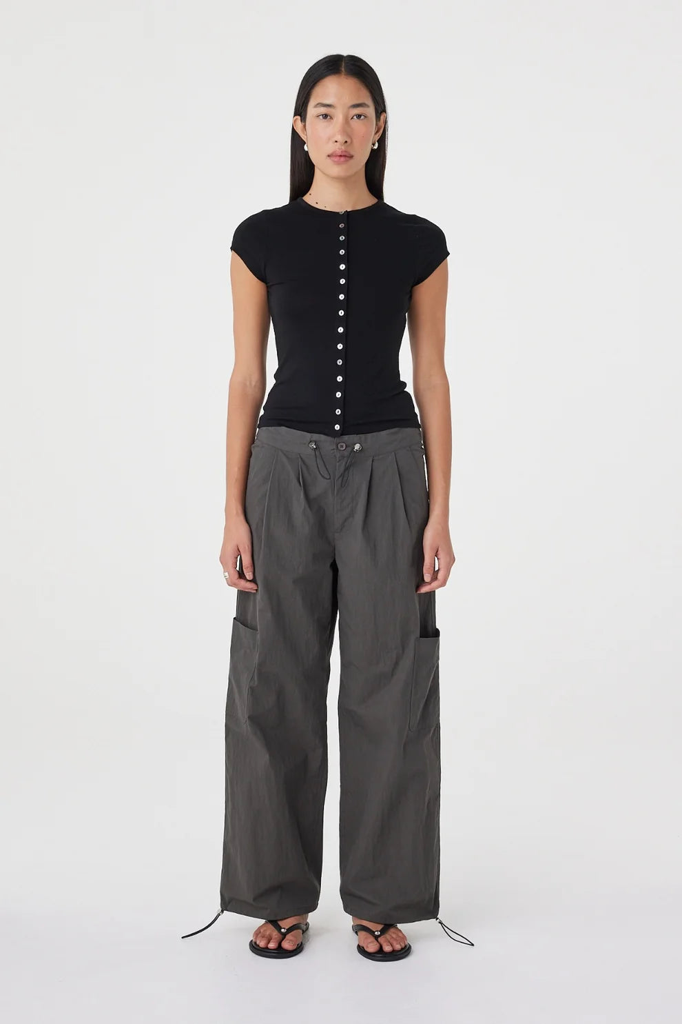 Addie Pant - Charcoal Arcaa