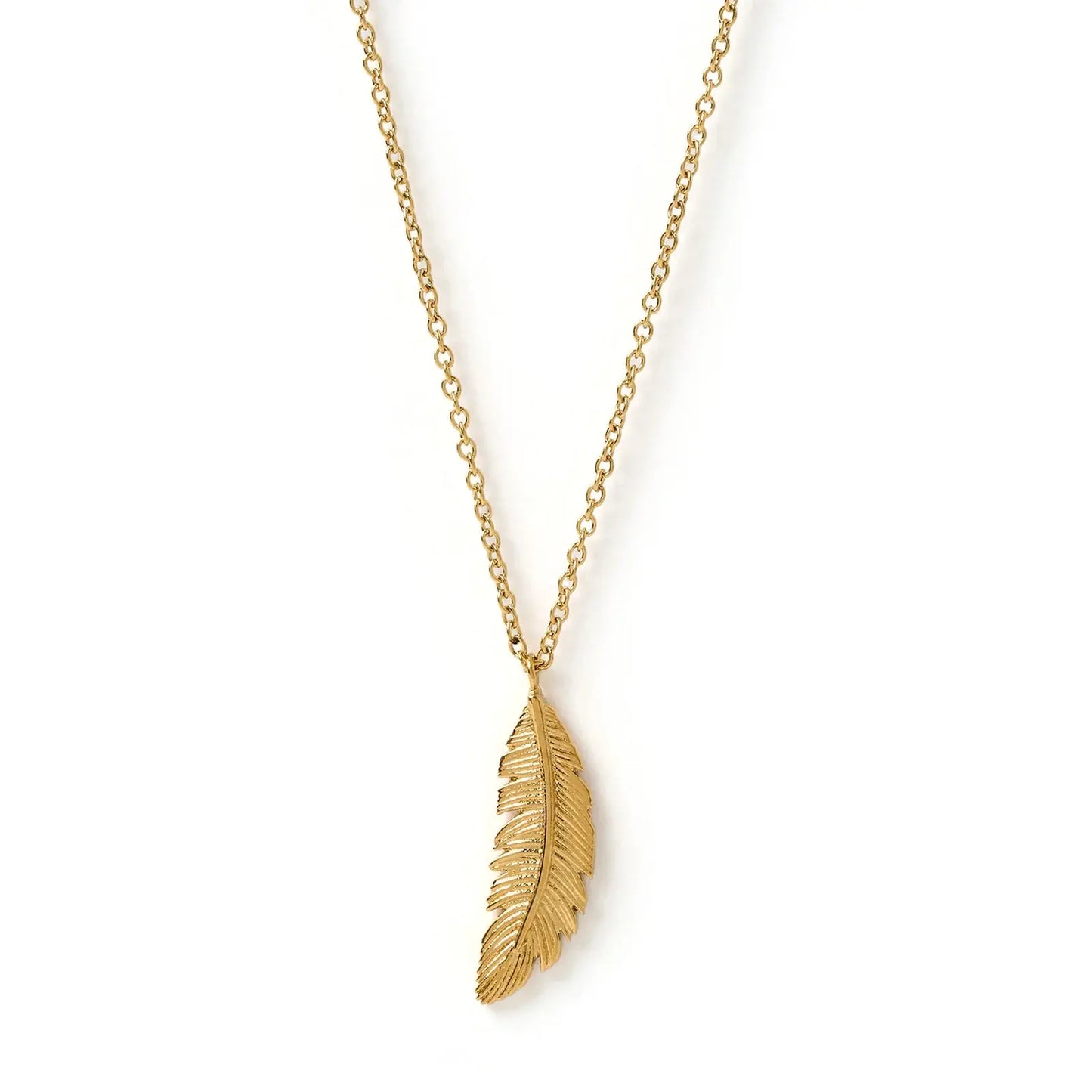 Feather Gold Necklace Arms of Eve