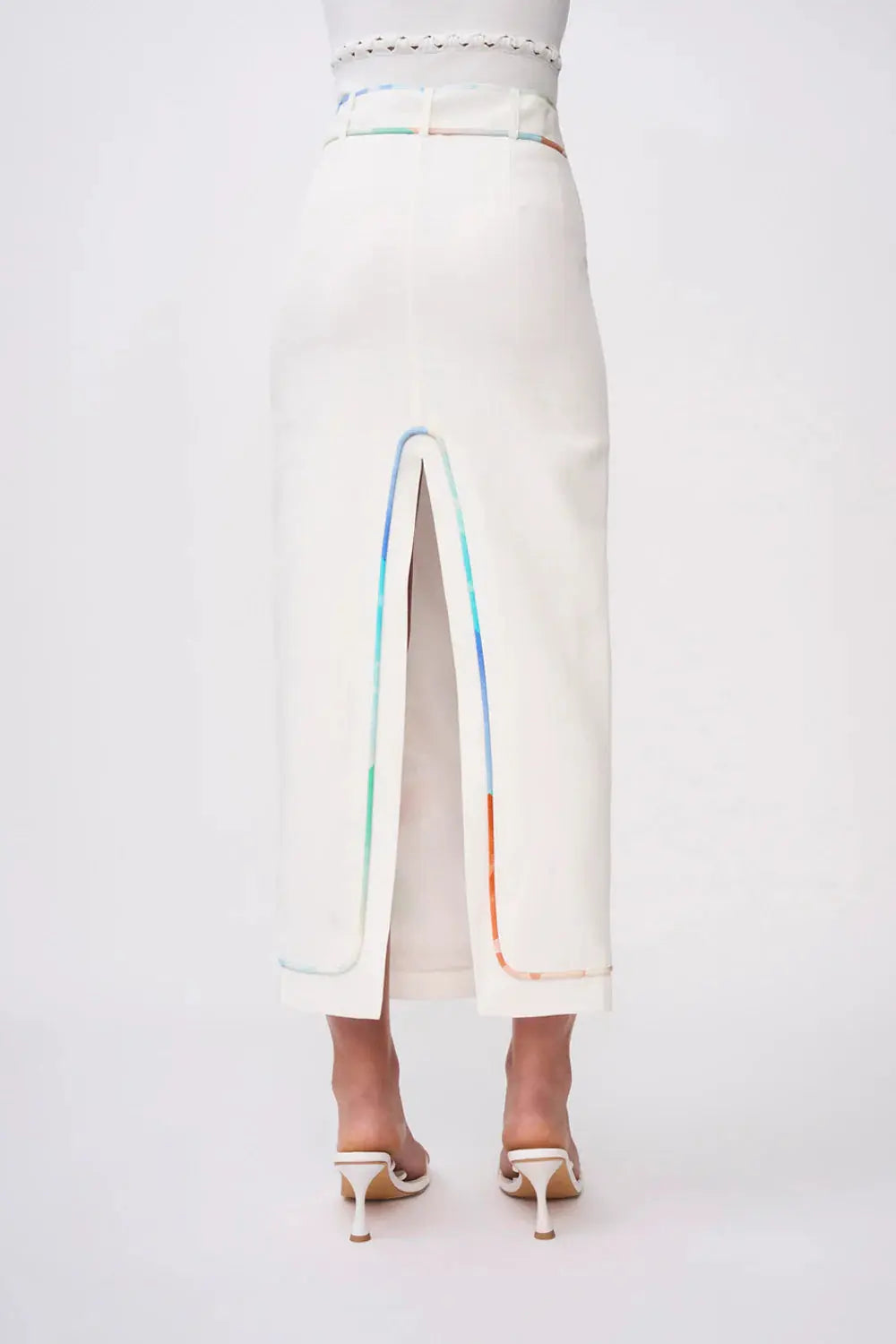 Fiori Applique Ankle Skirt By Johnny