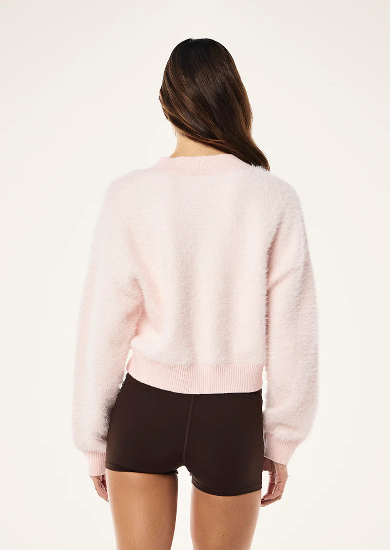 Greenpoint V Neck Knit - Chalk Pink P.E Nation