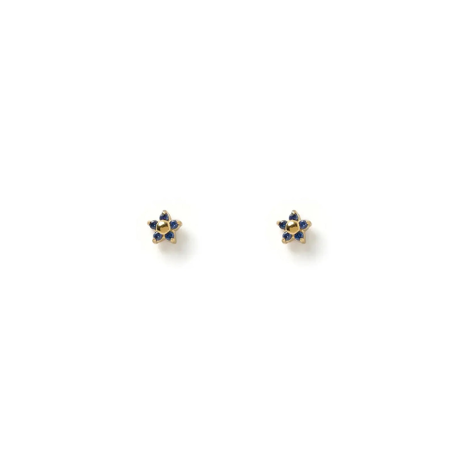 Gardenia Studs - Sapphire Arms of Eve