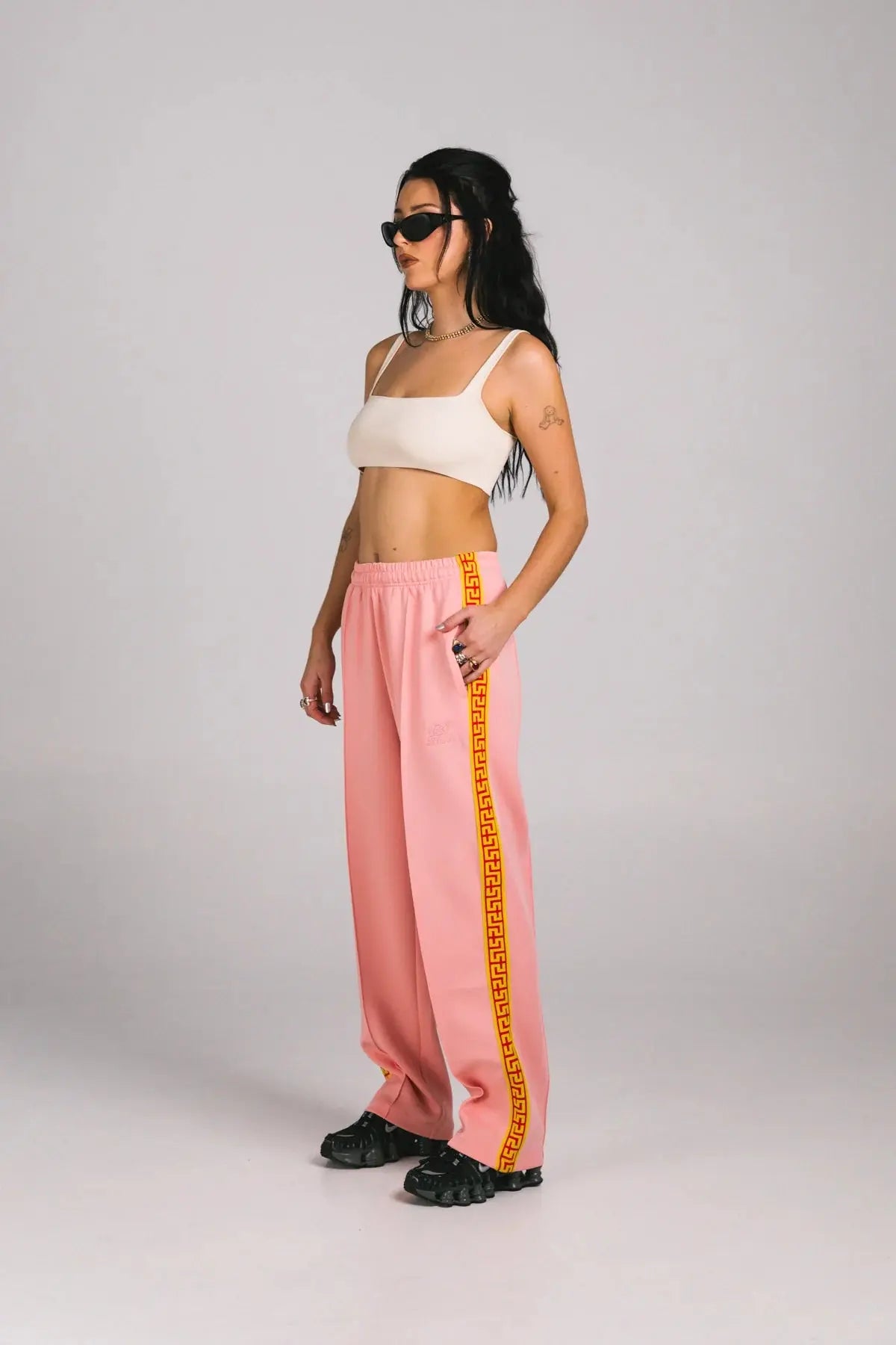 Geo Track Pants - Pink Something Very Special