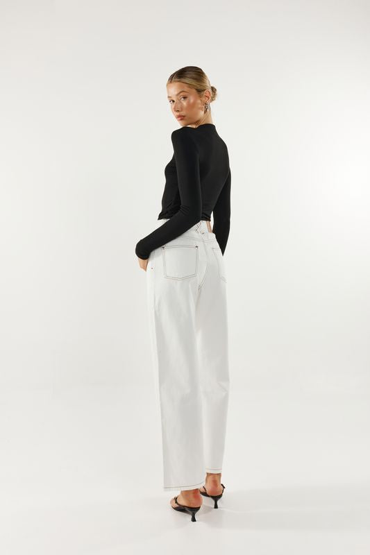 Caden L/S Top - Black Madison