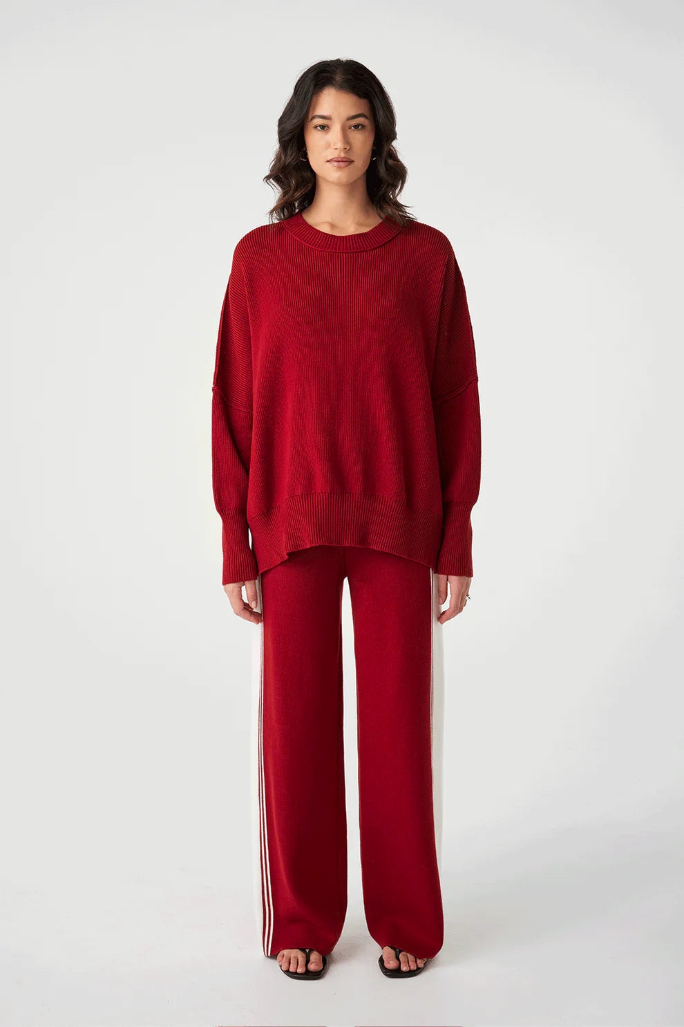 Harper Sweater - Wine Arcaa at Cloth In Brick