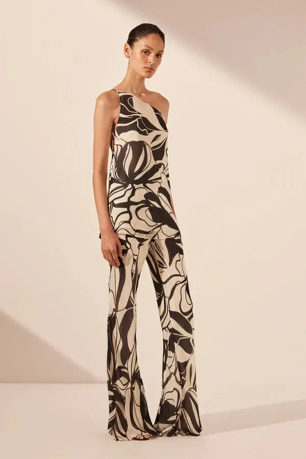 Imane Flared Pant - Cream/Black Shona Joy