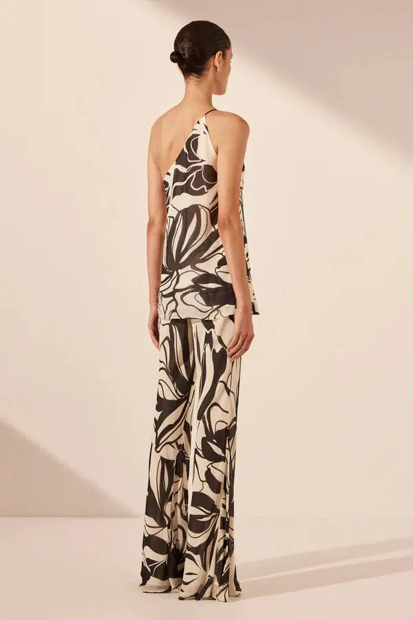 Imane Flared Pant - Cream/Black Shona Joy