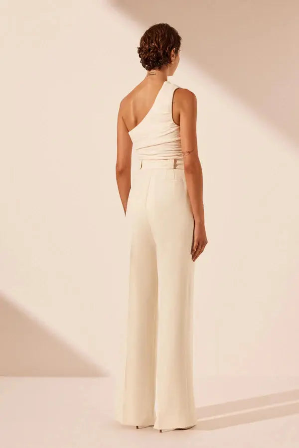 Irena High Waisted Pant - Rice Shona Joy