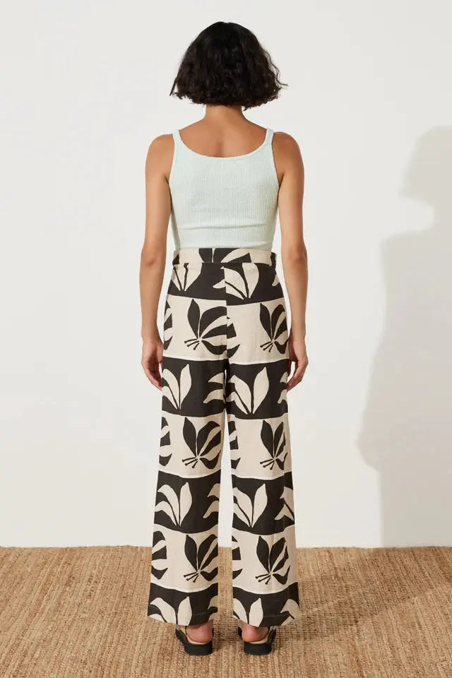 Iris Palm Linen Cotton Blend Pant Zulu & Zephyr