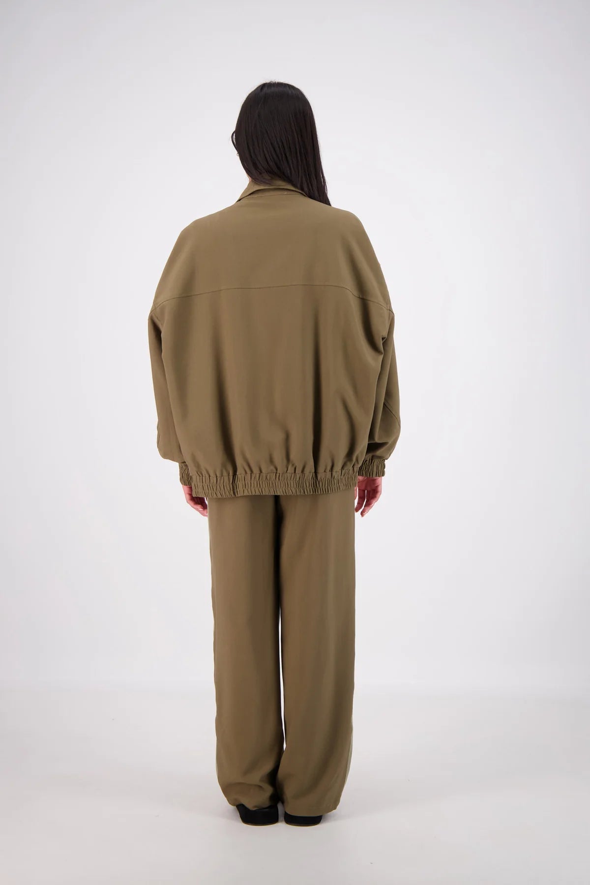 Ischia Bomber Jacket - Olive Jasmine Alexa