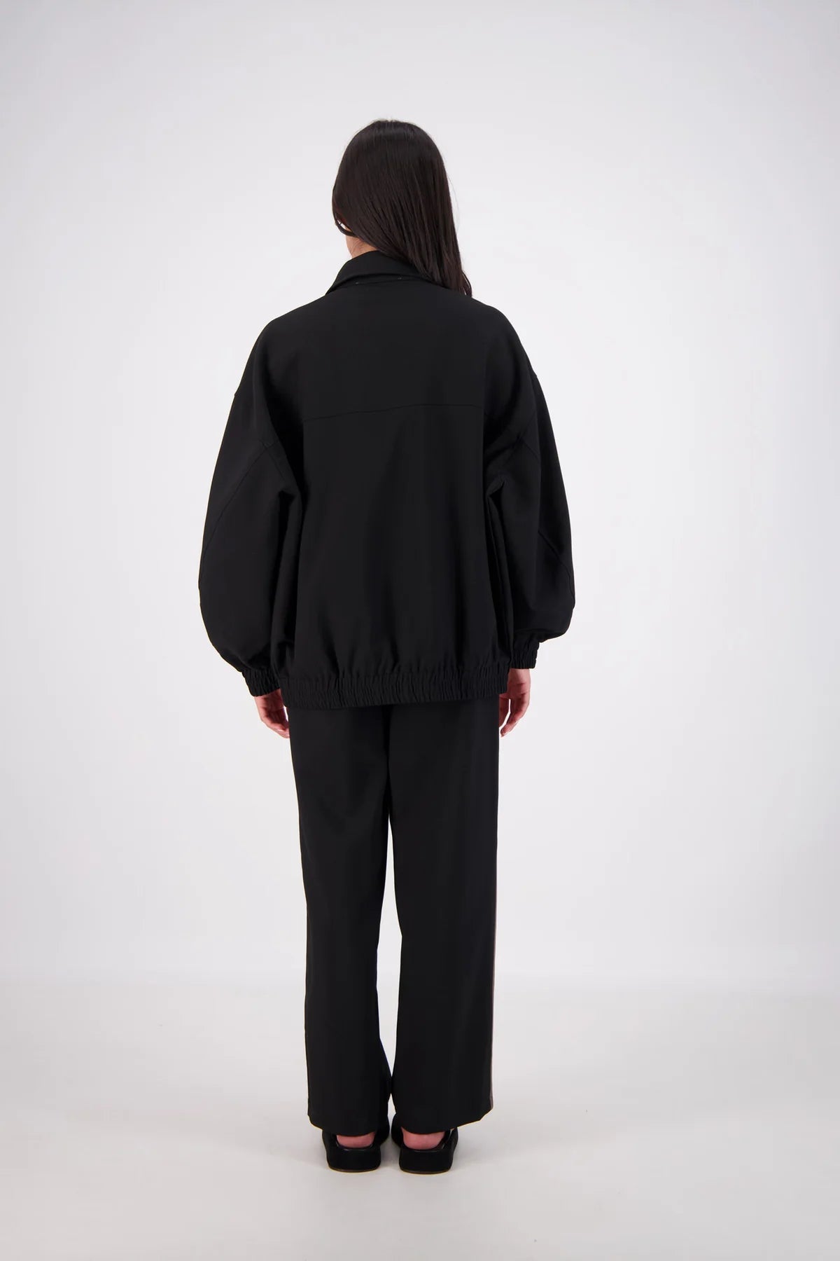 Ischia Bomber Jacket - Black Jasmine Alexa