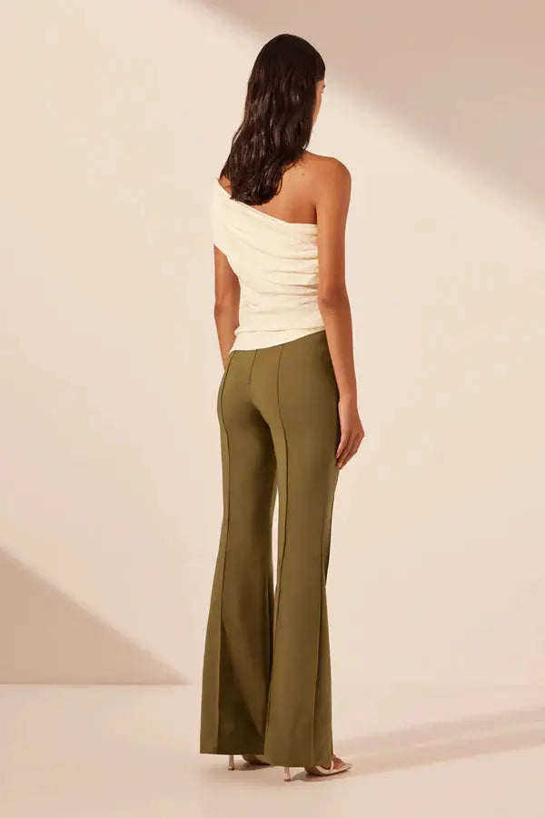 Lani Boot Cut Flared Pant - Army Green Shona Joy