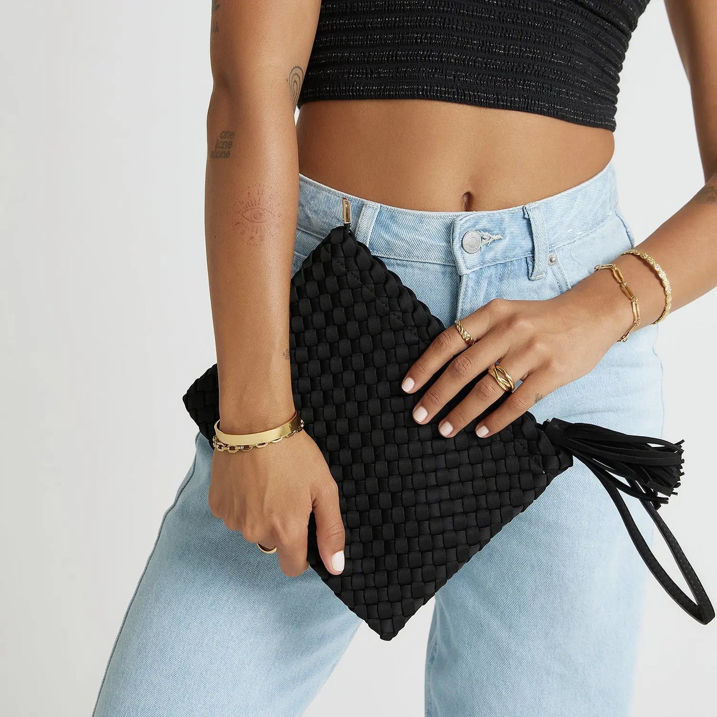 Lavinia Clutch Bag - Black Arms of Eve