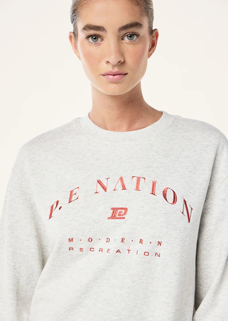 Liberation Sweat - Grey Marle P.E Nation at cloth in brick 02