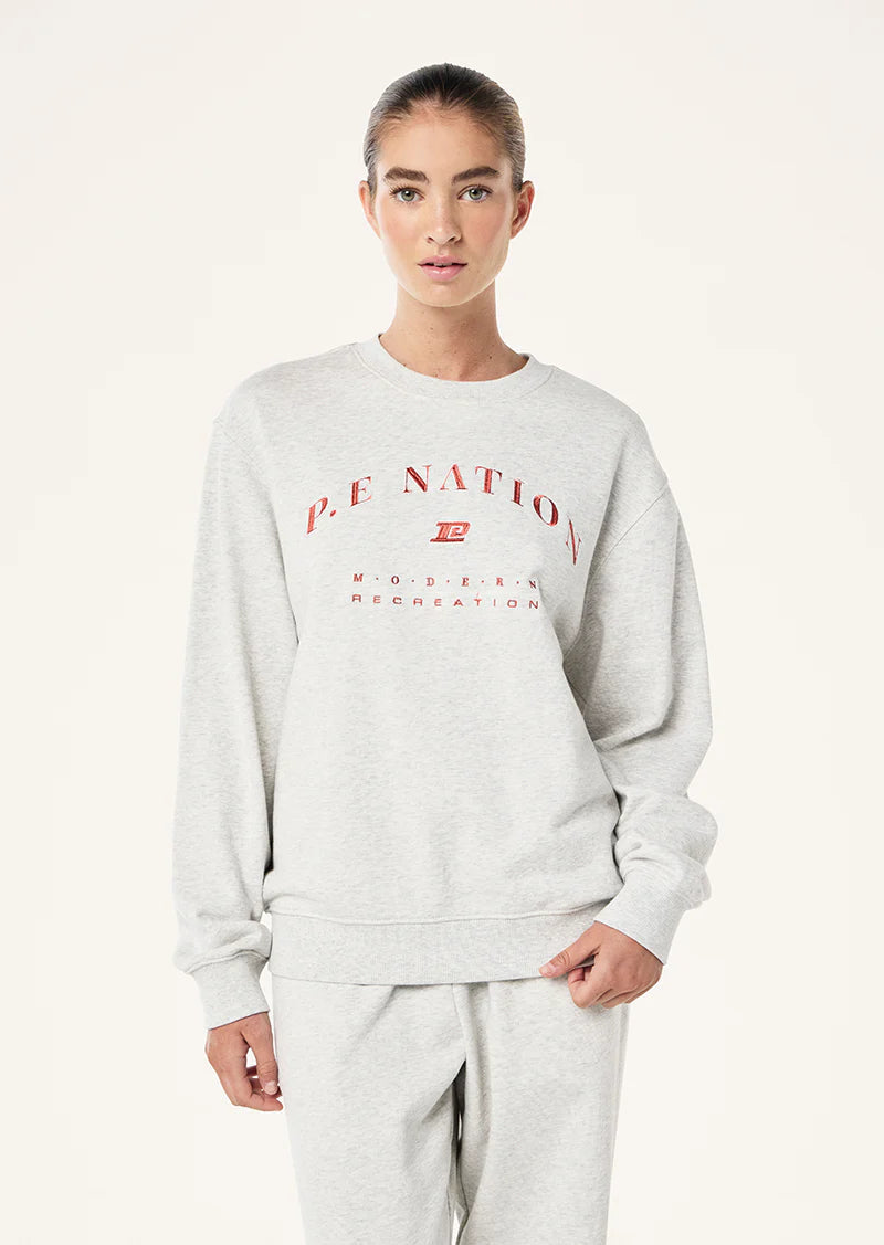 Liberation Sweat - Grey Marle P.E Nation at cloth in brick 03
