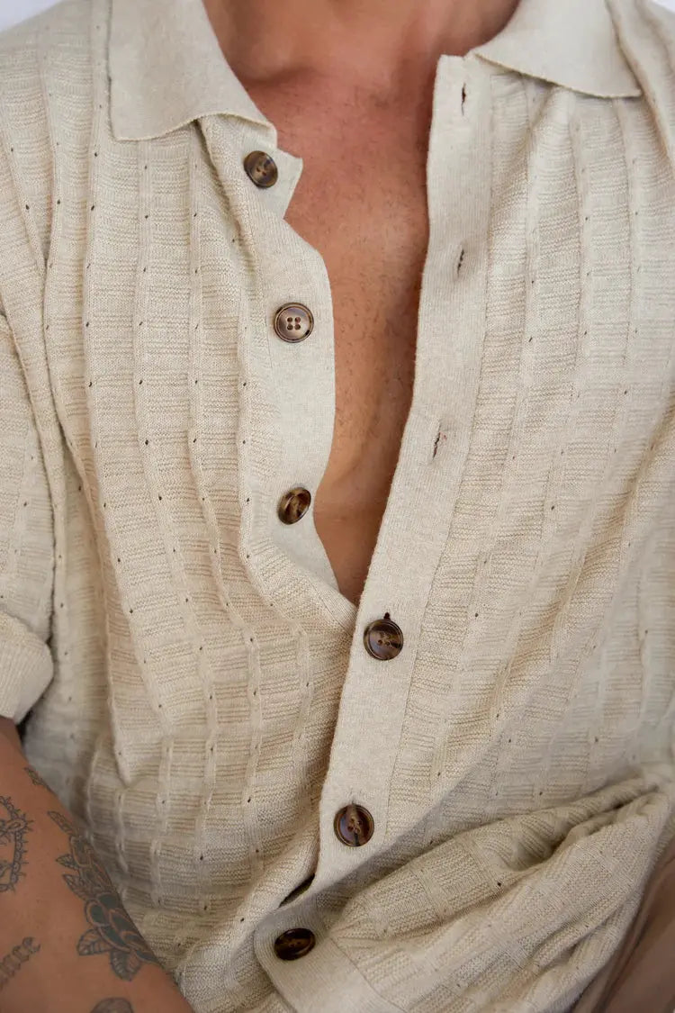 Loco Knit Shirt - Creme By Odet