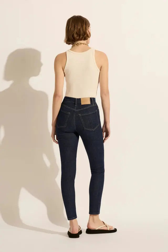 Lucy High Rise Relaxed Skinny Jean Stellar Outland Denim