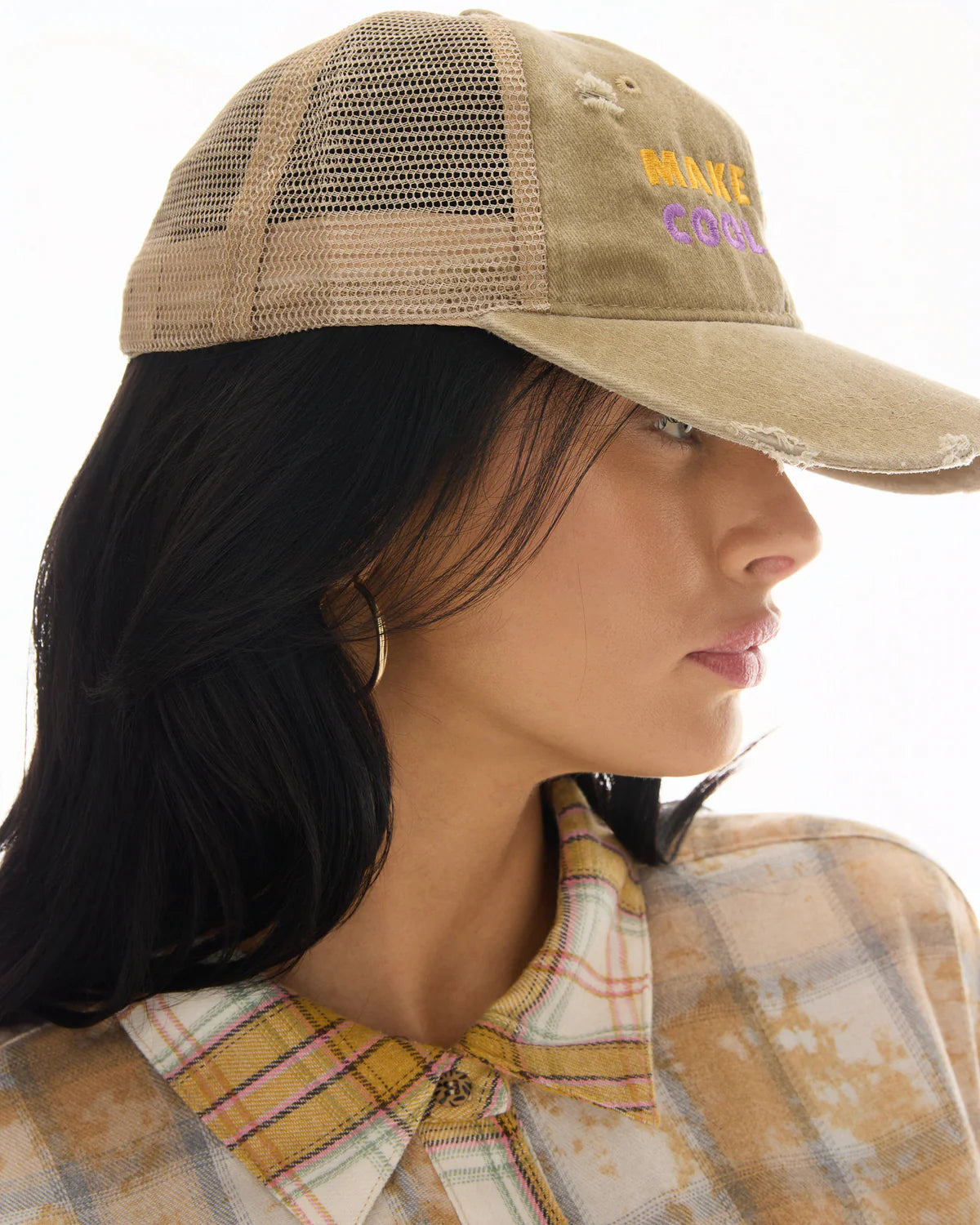 Make Earth Cool Again Destroyed Trucker Cap The Tales