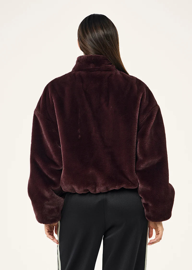 Monterey Zip Neck Sweater - Mahogany P.E Nation
