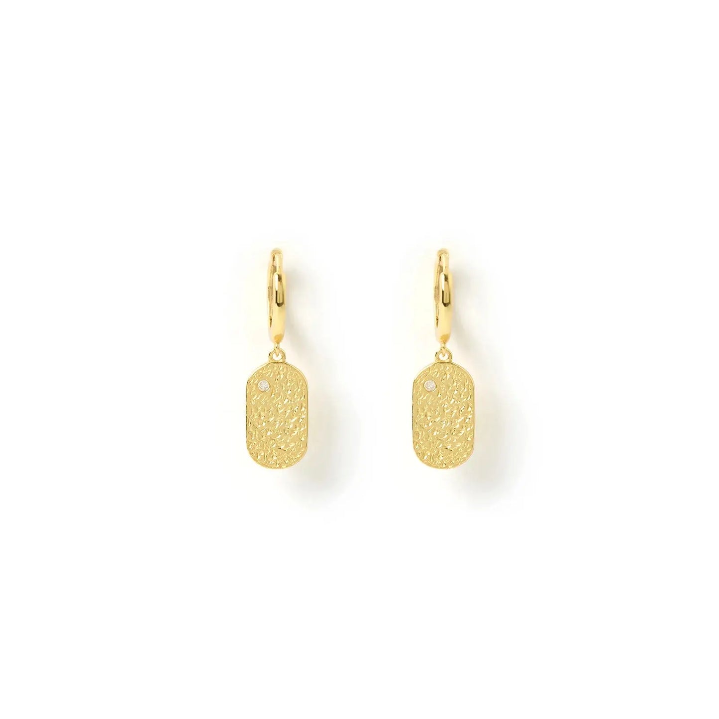 Mendoza Gold Huggie Earrings Arms of Eve