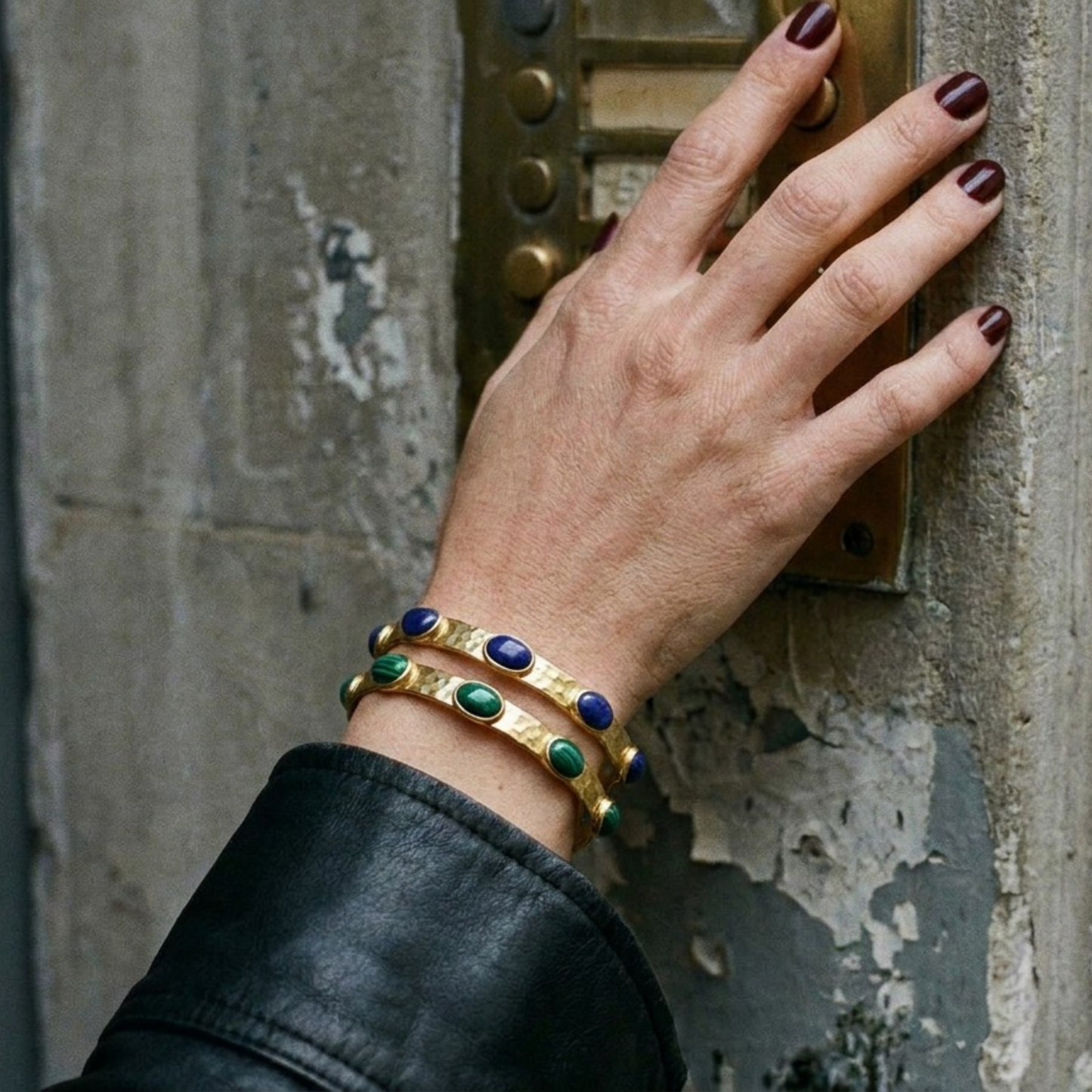 Mesi Gemstone Cuff - Lapis Lazuli Tania Claire