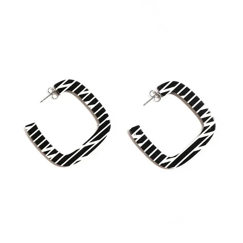 Monochrome Handcrafted Earrings Kitty Paloma