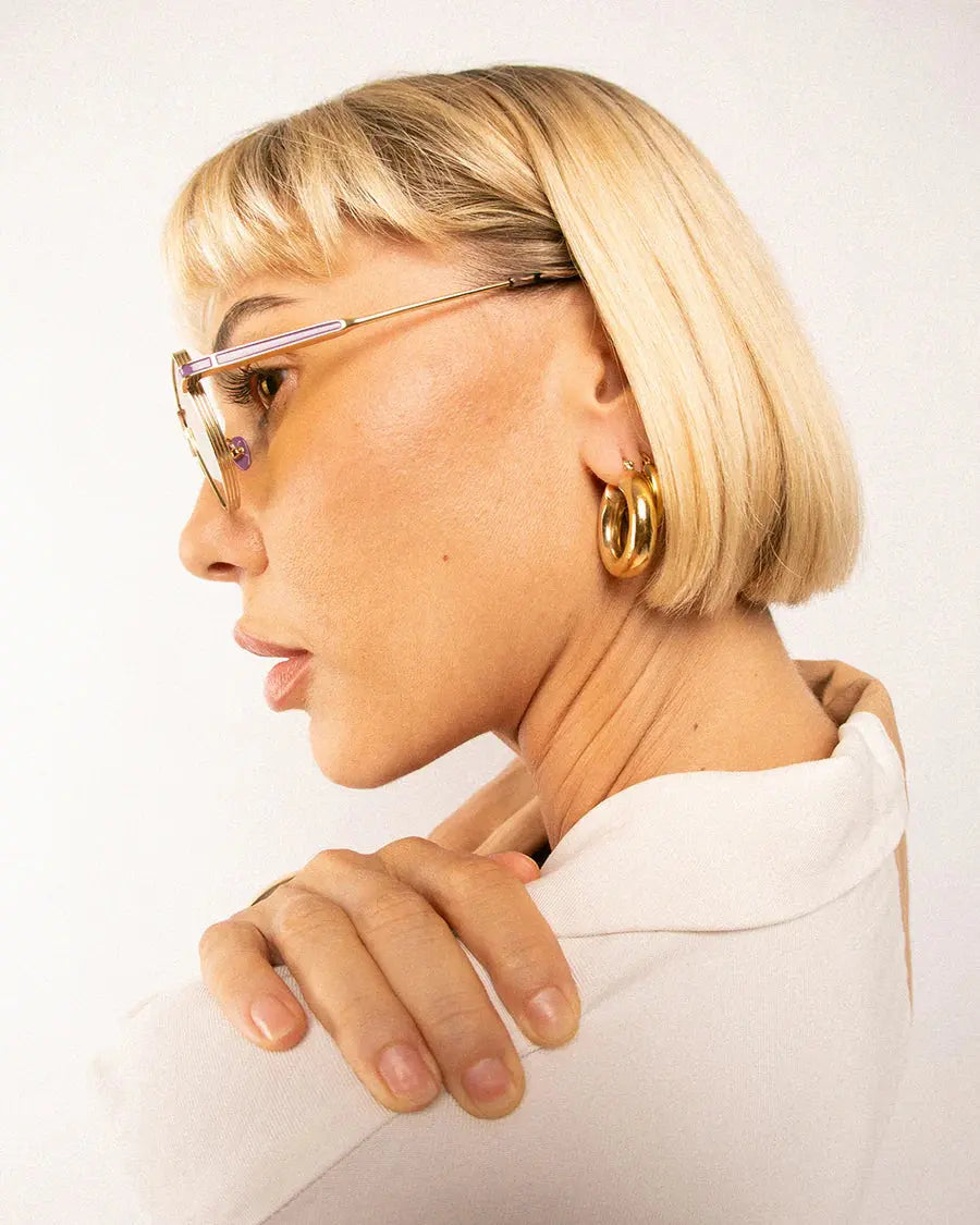 Mr Nanks Sunglasses - Gold Lavender Oscar and Frank