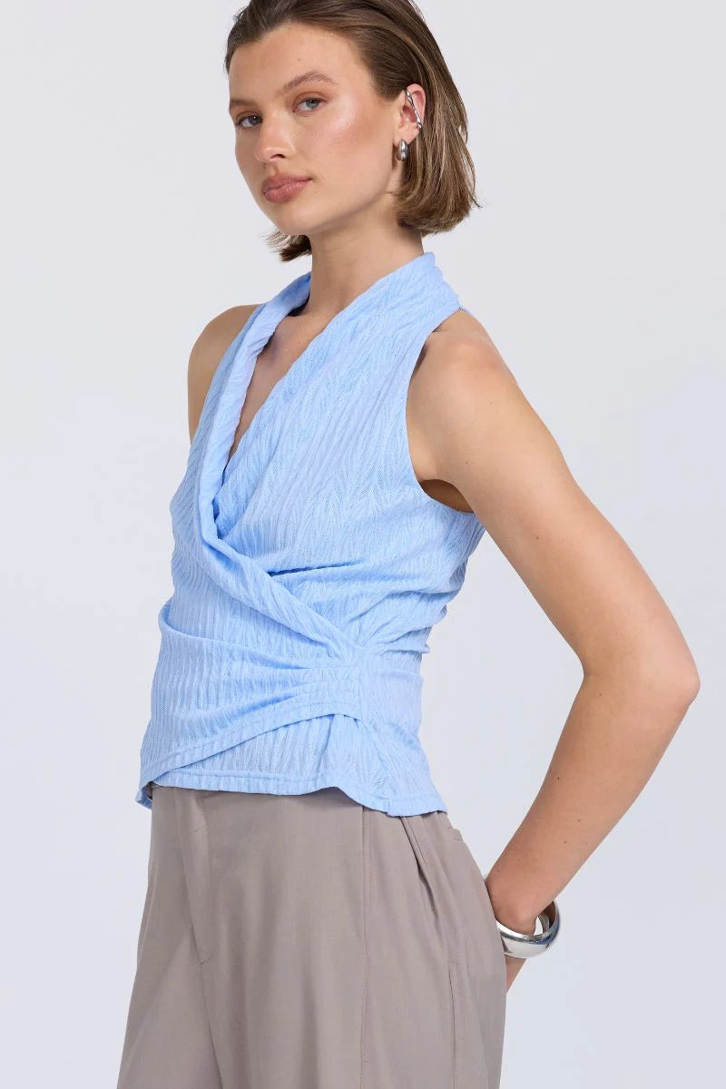 Nostalgia Mesh Top - Sky Sovere