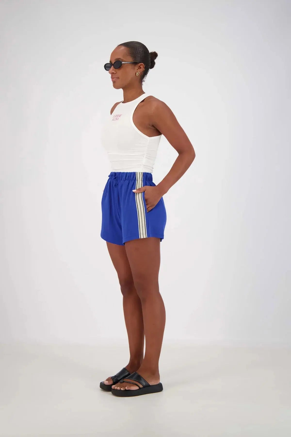 Panarea Shorts - Cobalt Blue Jasmine Alexa