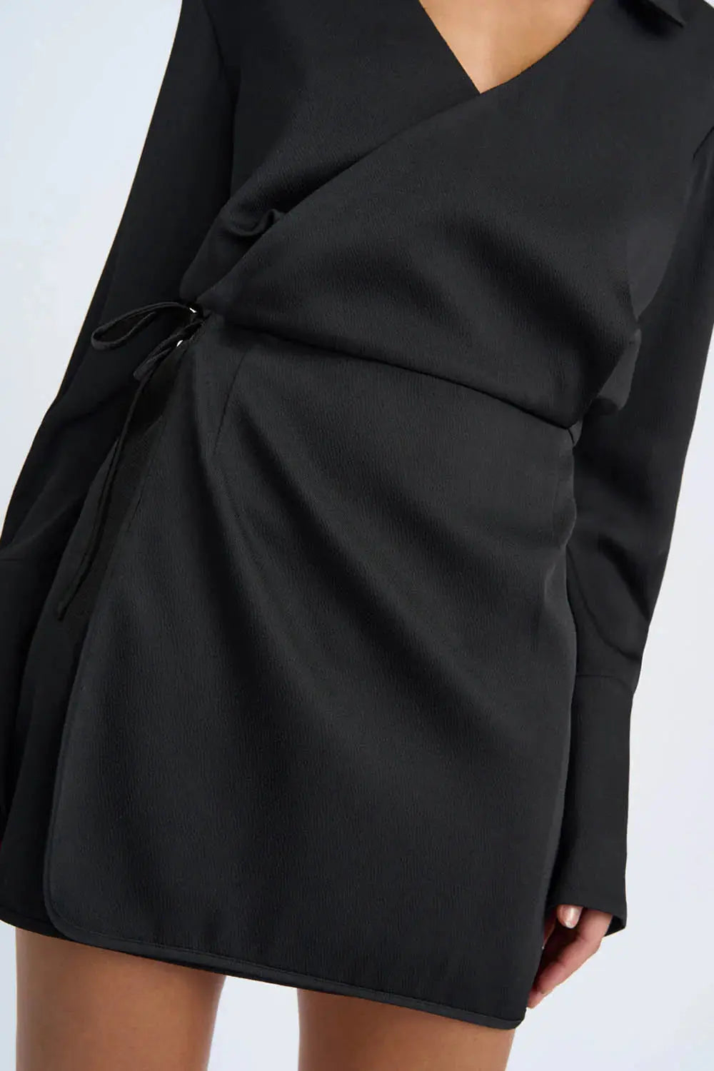 Portia Wrap Mini Dress By Johnny