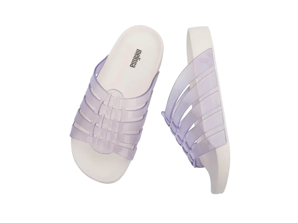 Melissa Possession Slide - Clear/White Birds eye view