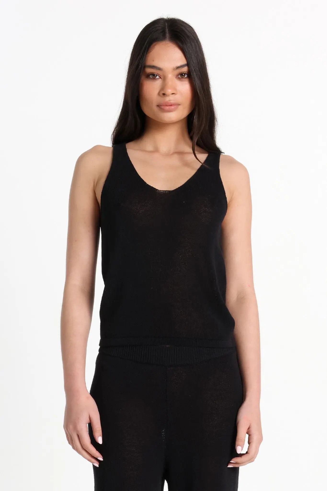 Raya Knit Top - Black Lost in Lunar