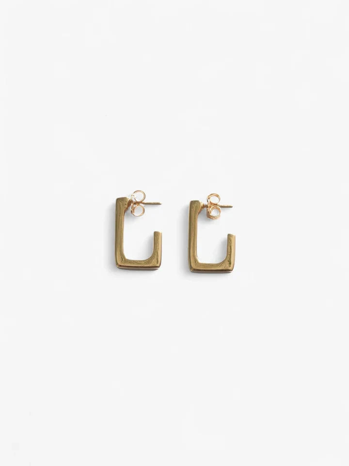 Rectangle Earrings - 18K Gold Vermeil Nusands