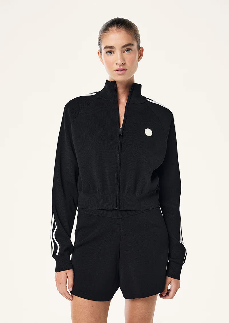 Retreat Knit Jacket - Black P.E Nation at Cloth in Brick 02