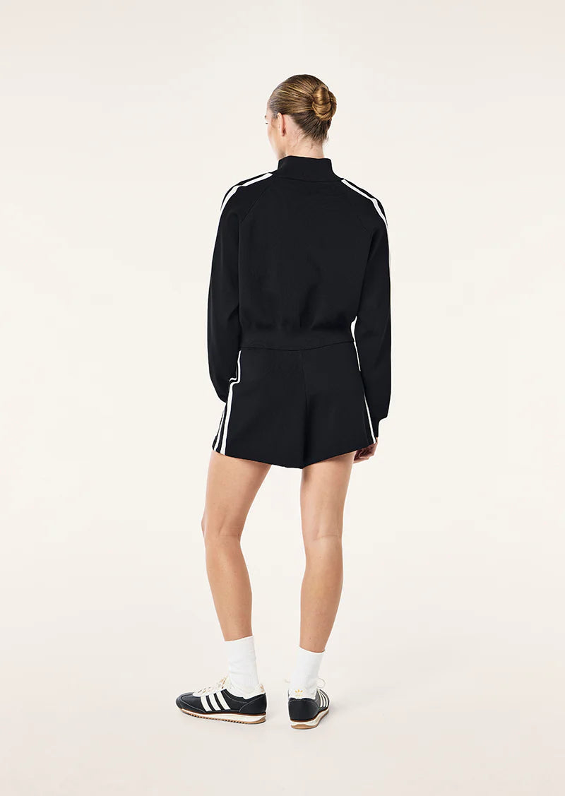 Retreat Knit Jacket - Black P.E Nation at cloth in brick 04