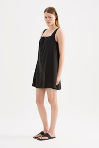 Alexis Mini Dress - Black Nude Lucy