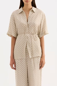Cosmos Cupro Shirt Nude Lucy