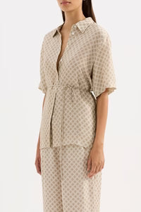 Cosmos Cupro Shirt Nude Lucy