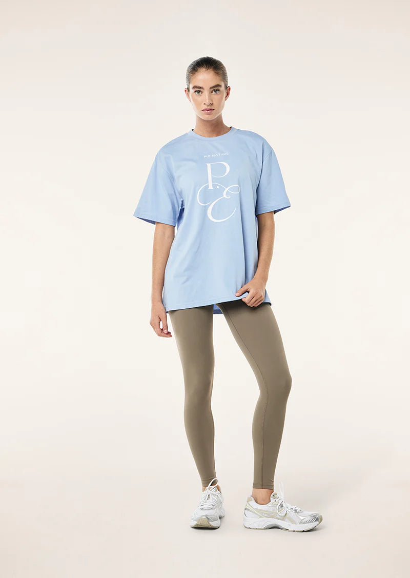 South Bank 2 Tee - Dusty Blue P.E Nation