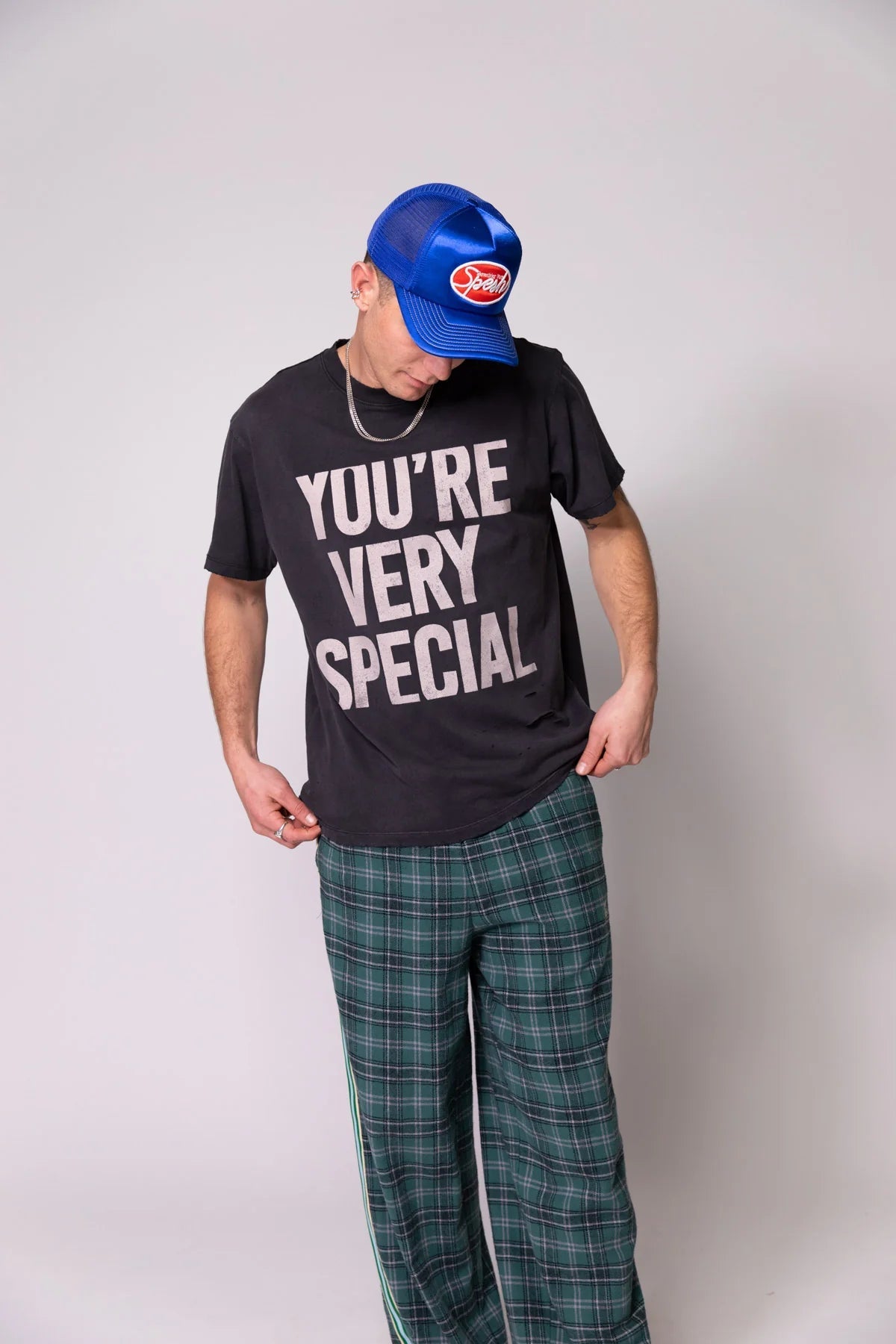 Vintage Black YVS Trashed Tee Something Very Special