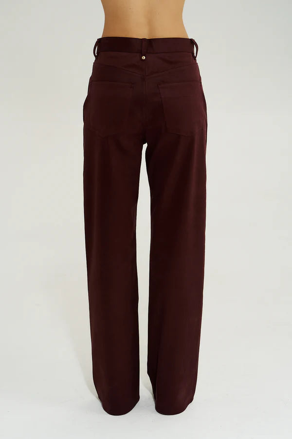 Vegan Suede Jean - Syrah Summi Summi