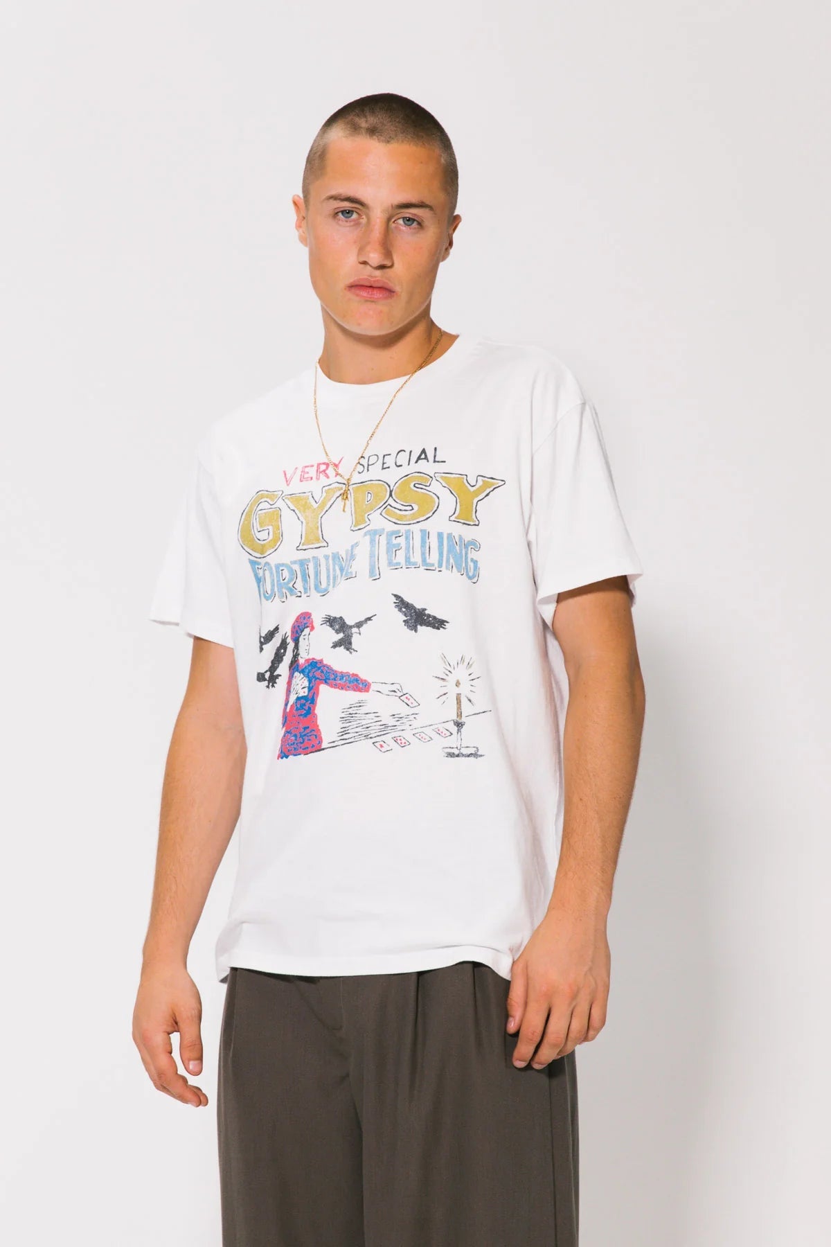 Fortune Teller Vintage Tee - White Something Very Special