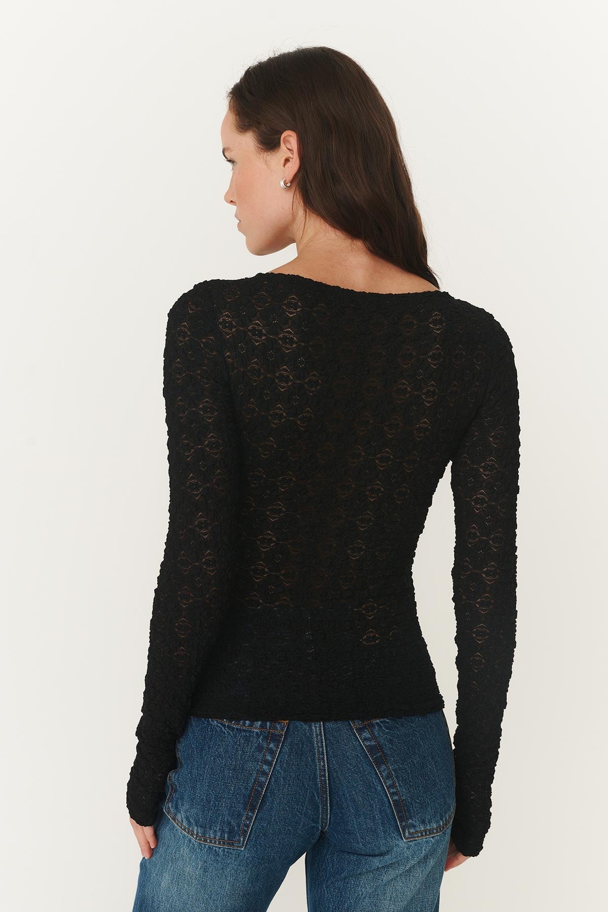 Samantha Clover Lace Top - Noir Rowie