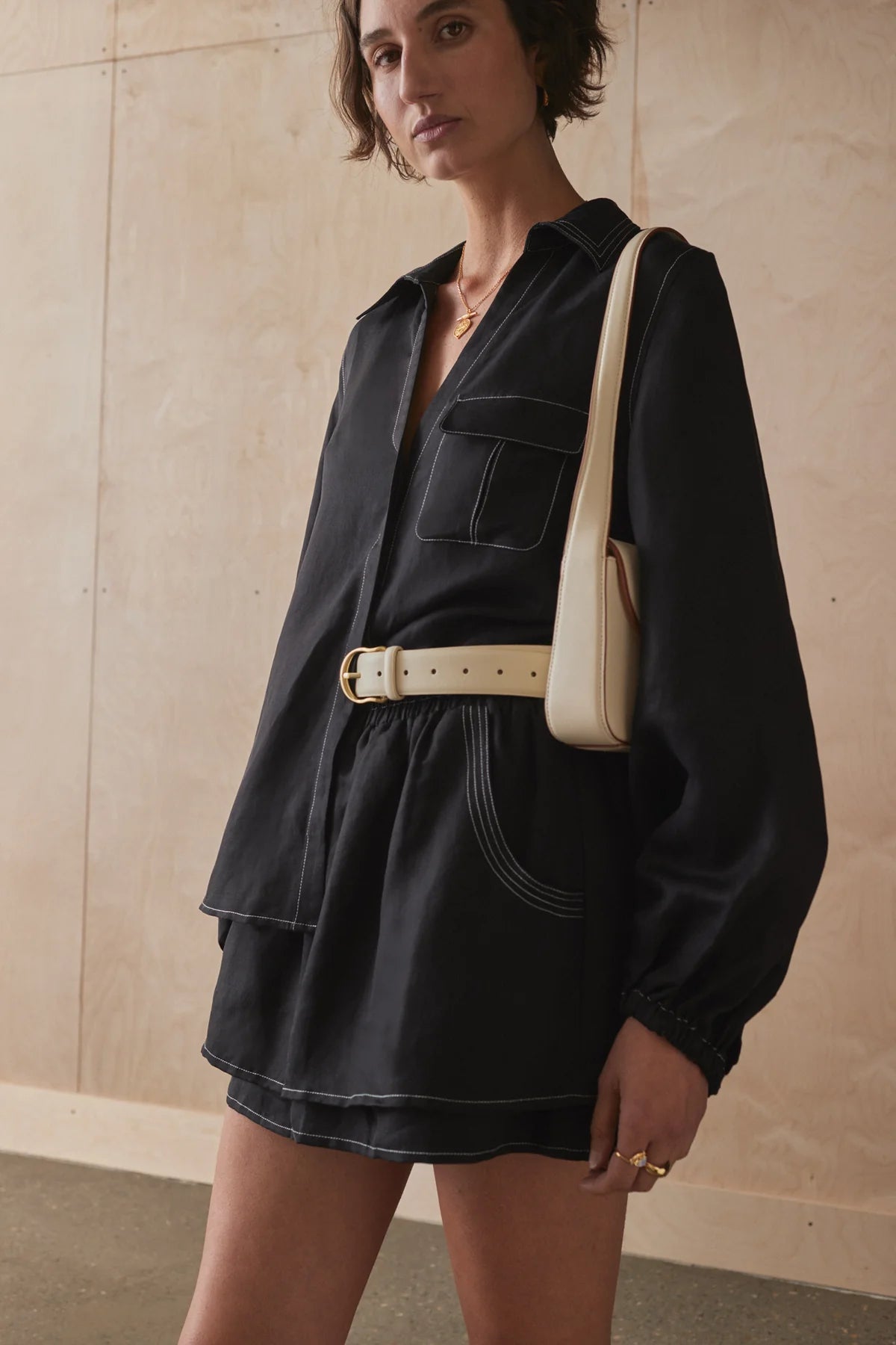Valeria Shirt - Noir Sancia